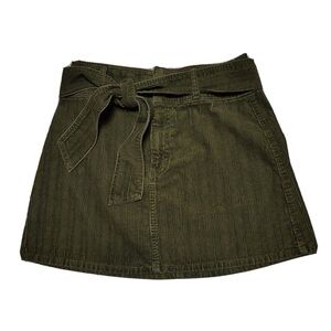 Rewash Olive Green Mini Skirt
